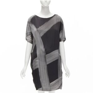 Chic Stella McCartney Silk Black and Gray Dress